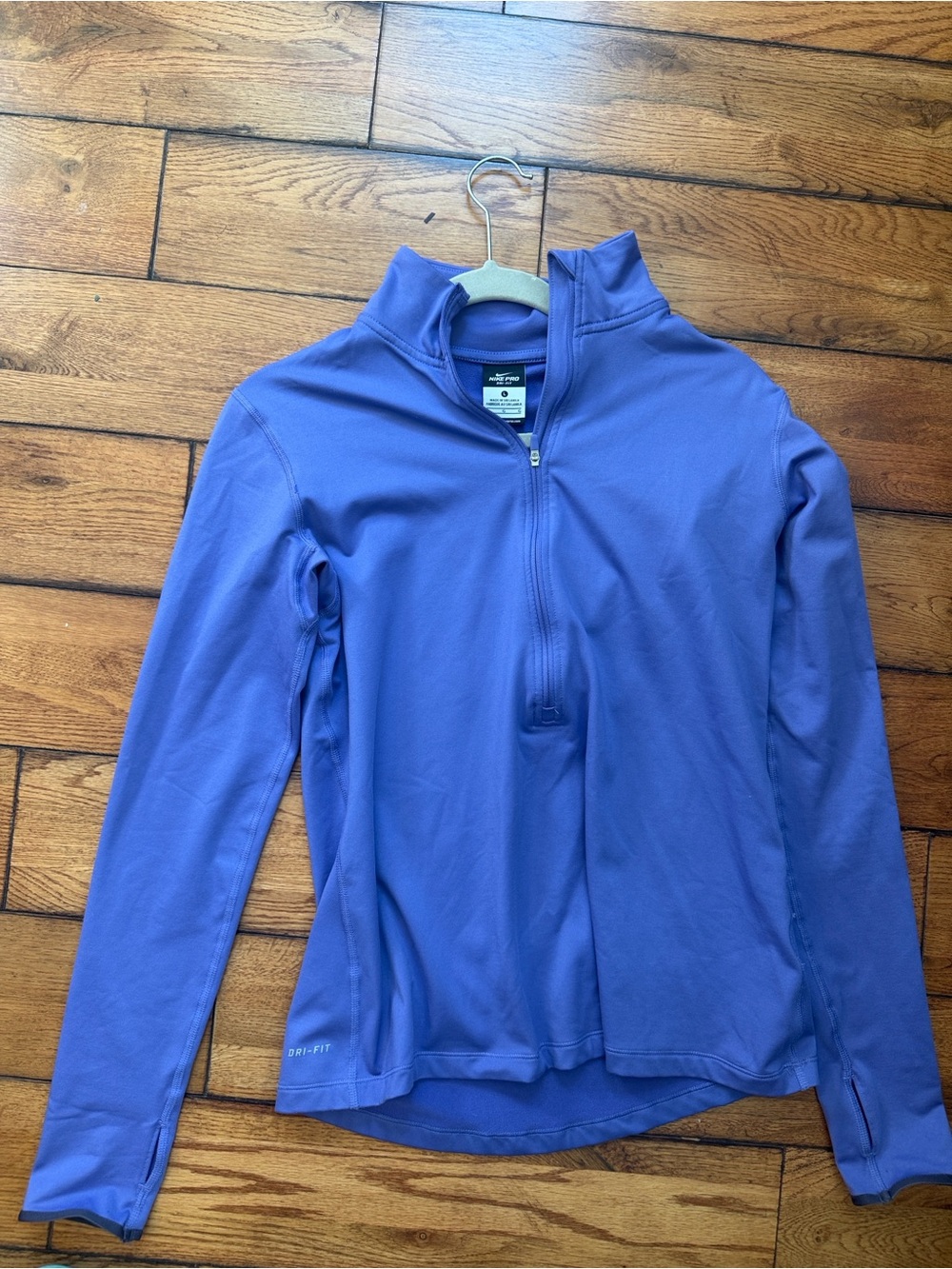 Nike Periwinkle Quarter-Zip Dri-FIT Pullover